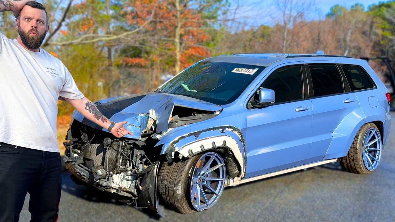 I Bought A DESTROYED Jeep Trackhawk To Rebuild!