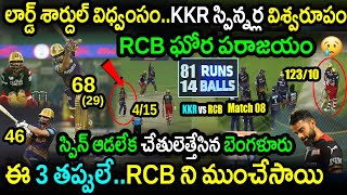 KKR Won By 81 Runs Against RCB|KKR vs RCB Match 9 Highlights|IPL 2023 Latest Updates|Shardul Thakur