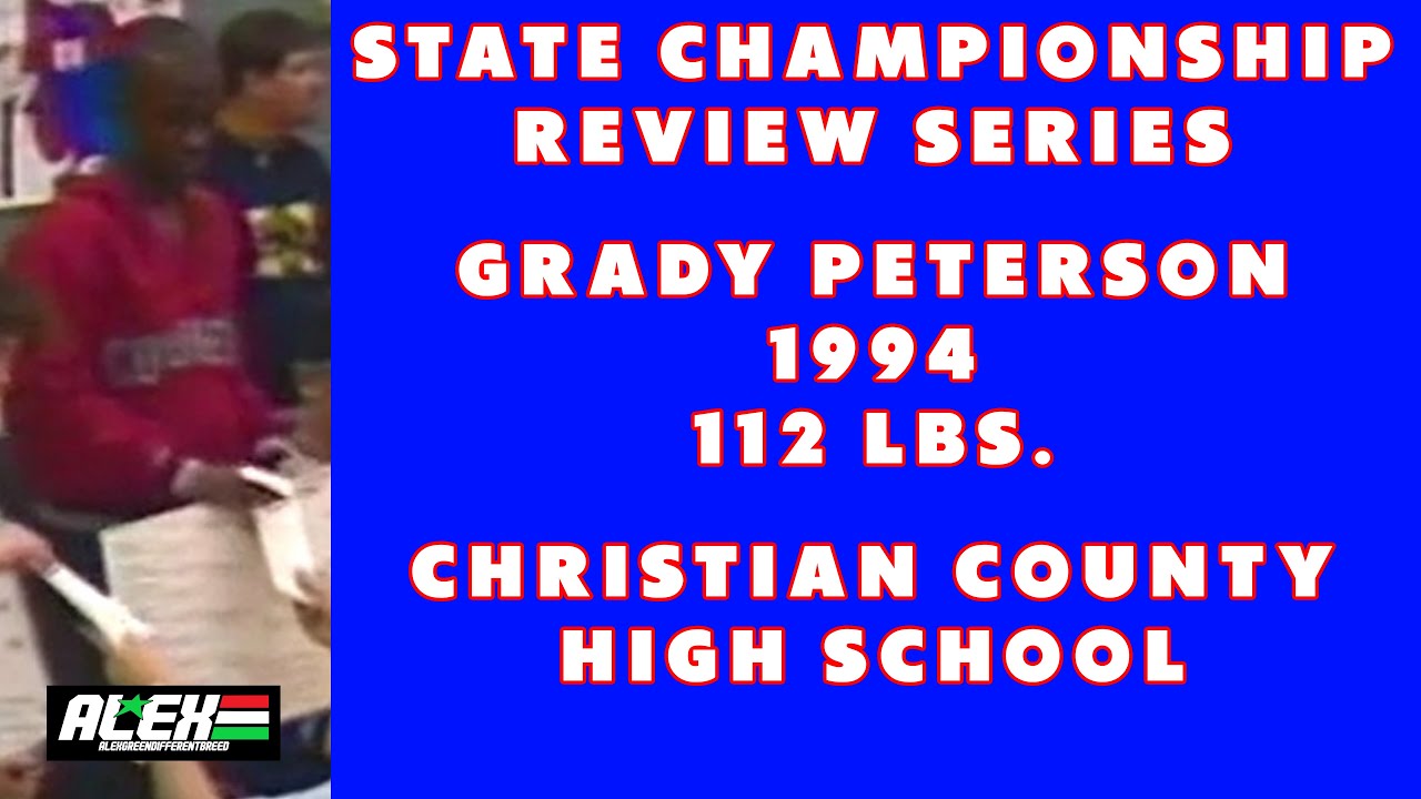 State Wrestling Championship match review w/ Grady Peterson (Christian County; 1994 112 lbs.)