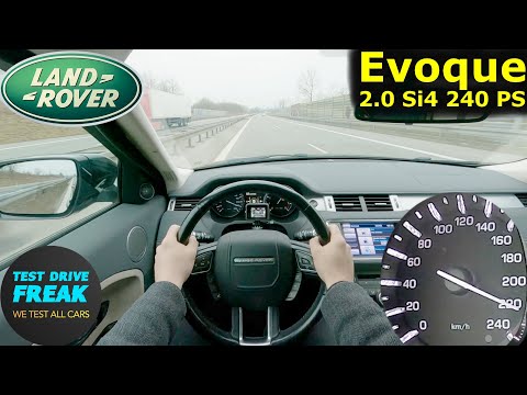 2012 Range Rover Evoque Si4 240 PS 🚀 TOP SPEED POV with Fuel Consumption | No Speed Limit