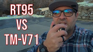 Retevis RT95 VS Kenwood TM-V71 TX Quality Test