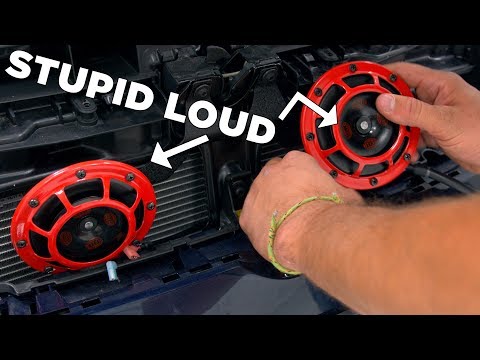 Installing Hella Horns on a VW MK7 GTI
