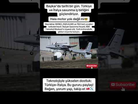 TURKISH AND ITALIAN DEFENSE OFFICIALS WITNESS BAYRAKTAR AKINCI TEST FLIGHT #shorts