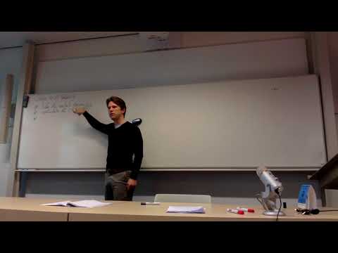 General Relativity, Lecture Week 4, April 30th 2018