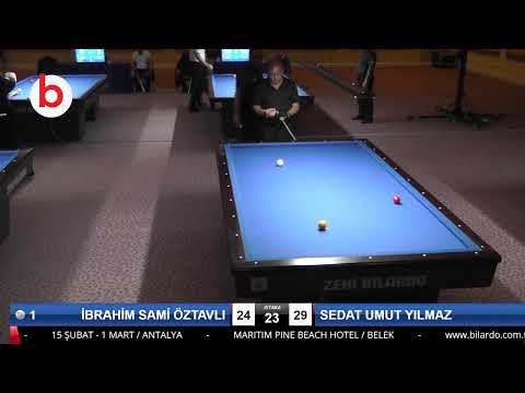 İBRAHİM SAMİ ÖZTAVLI & SEDAT UMUT YILMAZ Bilardo Maçı - 2020 TK 1.ETAP ANTALYA-3.TUR