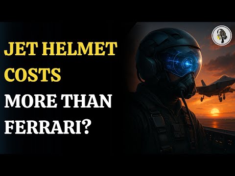 Part of a video titled Why the F‑35 Helmet Costs $400K—More Than a Ferrari! - YouTube