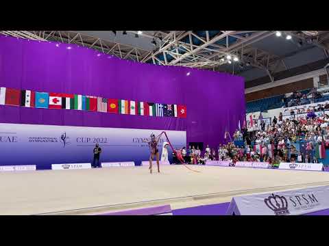 Alina Harnasko Ribbon AA 1st UAE Gymnastika Cup 2022