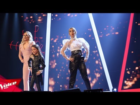 Sfilata e Miriam dhe Enedës me Siborën | The Blind Auditions | The Voice Kids Albania 2018
