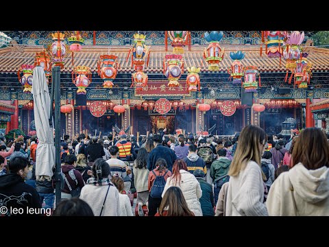 大叔初三遊黃大仙祠2023｜4K Video｜Hong Kong Wong Tai Sin Temple 2023 at Lunar New Year
