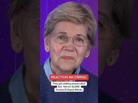 REACTION INCOMING: They got nothing except ugly': Sen. Warren SLAMS Trump's El-Sayed attacks