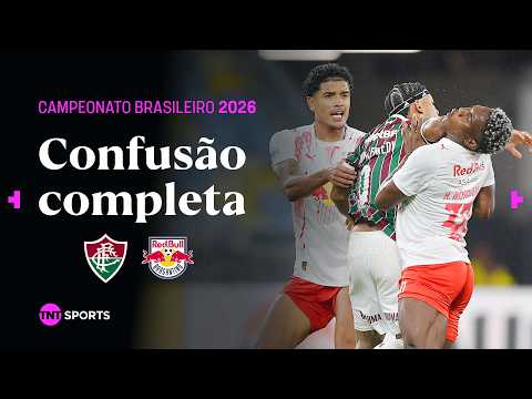 DOIS EXPULSOS! VEJA A TRETA GENERALIZADA DE FLUMINENSE 1X1 BRAGANTINO DO INÍCIO AO FIM