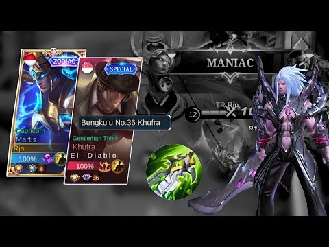 KETEMU KHUFRA TITLE UNGU! AUTO MANIAC MARTIS GW! | TOP GLOBAL MARTIS INDONESIA - Mobile Legends