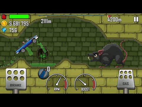 Hill Climb Racing \ Suburbs \ Walkthrough + All Cans!
