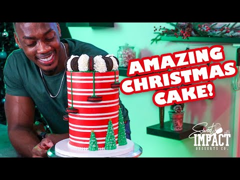 Amazing Christmas Cake Tutorial | The Sweet Impact