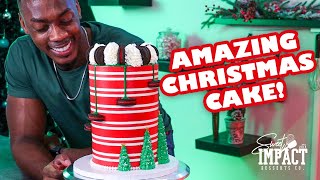 Amazing Christmas Cake Tutorial | The Sweet Impact