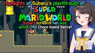 Subaru tries to scream her way across Choco Island secret EN SUBS
