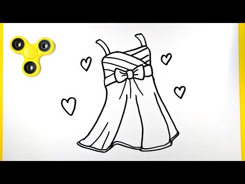 How to Draw a Pretty Dress for Kids