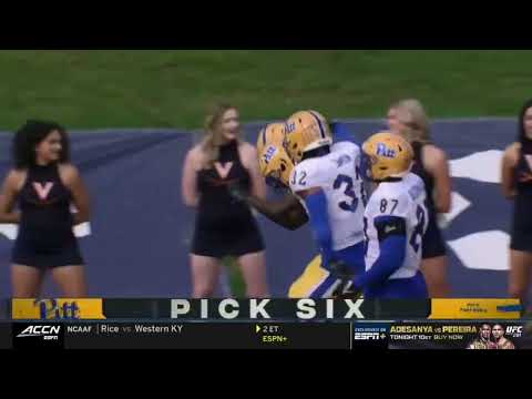 TWO Pick Sixes in First 16 Seconds of Game! | Pitt vs UVA