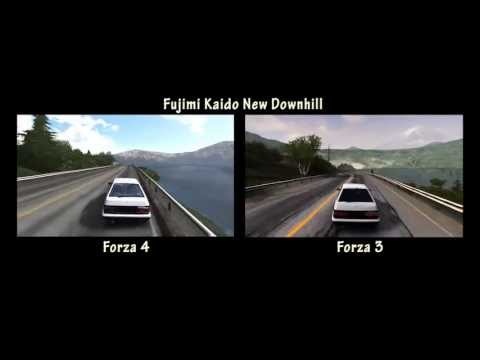 Forza 3 vs Forza 4 - Fujimi Kaido New Downhill