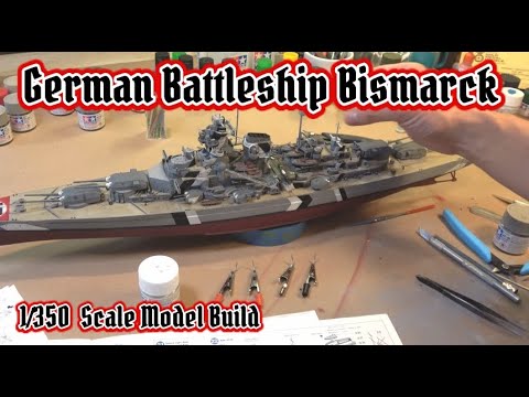 Building the Tamiya 1/350 Scale German Battleship Bismarck