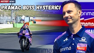 Download lagu HYSTERIC!! Pramac Boss Screams as TOPRAK Breaks Physics at Mugello! 😱 mp3