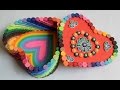 Quilled Heart Box Rainbow Quilled Box Heart Box Handmade Valentine Gift