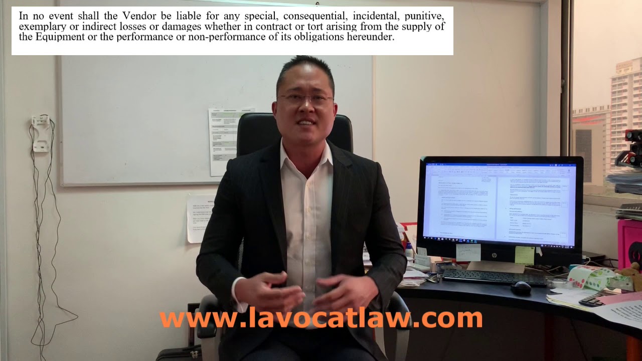 Singapore contract law - Limitation of liability clauses