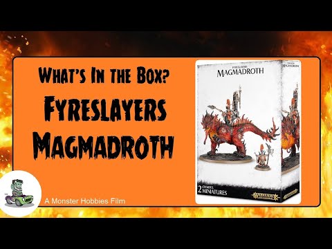 What's in the Box? Games Workshop Fyreslayers Magmadroth - A Model Kit Unboxing Video