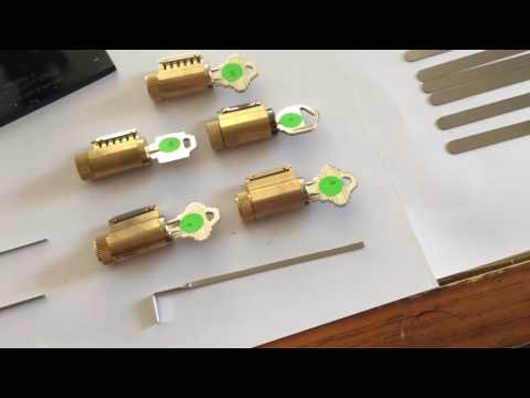 (6) YouTube deluxe training lock pick set.  Perfect training kit for practicing lock picking!