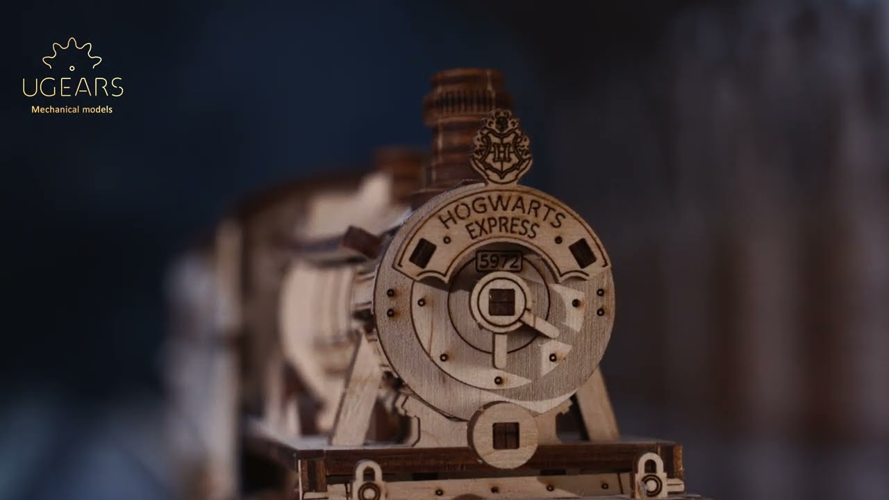 Ugears 3D dřevěné mechanické puzzle Harry Potter Bradavický expres