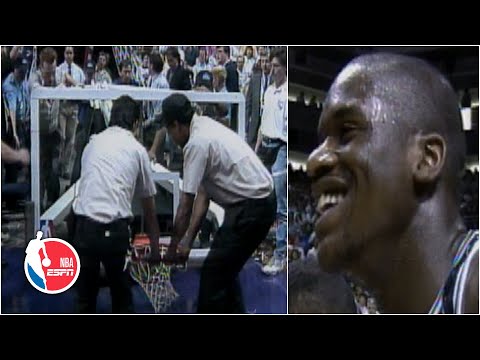 ルーキーのShaqがフェニックスでバックボードを倒した時のこと｜NBA on ESPN (When rookie Shaq brought down the backboard in Phoenix | NBA on ESPN)