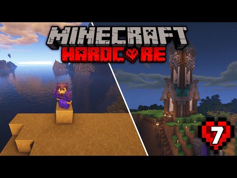 Insane Minecraft Hardcore Ep. 7: Full Netherite & Wizard Tower!