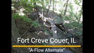 First time ride of "A-Flow Alternate", a difficult fork off of "Adrenaline Flow".