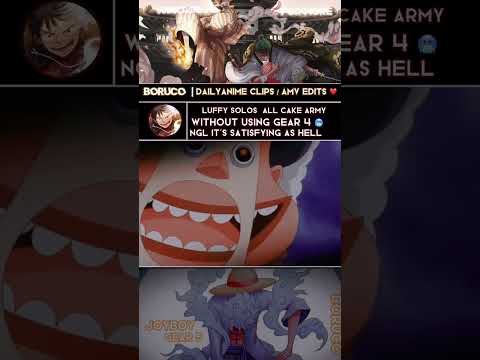 Luffy vs all cake army is insane 🫣😳