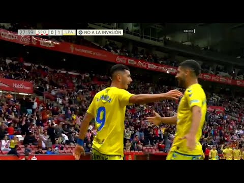 Gol de Rafa Mujica anulado por mano en el Sporting 0 UD Las Palmas 1 | #LasPalmasEnPlayoffs
