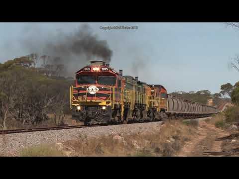 Australian Classic & Modern locomotives (EMD's, Alco's & GE's) - Grain Trains of South Australia