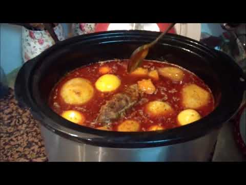 מתכון נפלא של מאיר ממן- חמין עם חיטה , סכינה לשבת