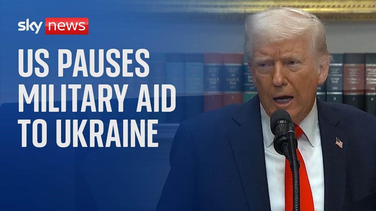Donald Trump pauses US military aid to Ukraine
