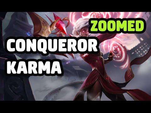 CONQUEROR KARMA SKIN ZOOMED SPOTLIGHT - LEAGUE OF LEGENDS