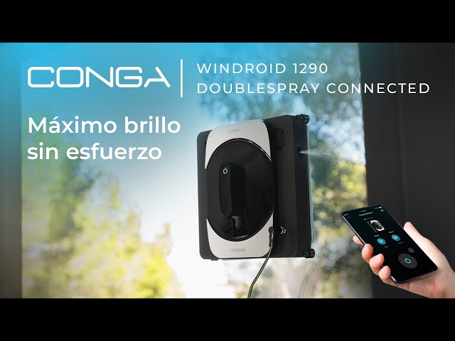 Cecotec Conga Windroid 1290 Doublespray Connected Robot Limpiacristales video