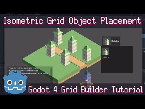 How to Setup Object Placement Gameplay for Isometric Game ~ Grid Builder Plugin for Godot 4 Tutorial
