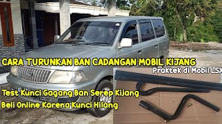 Download lagu Cara Turunkan Ban Serep Mobil Kijang, Test Gagang Kunci Roda Cadangan Mobil Beli Online mp3