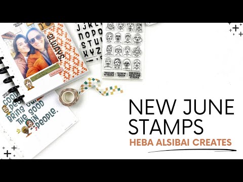 Heba Alsibai Creates June 2024 Stamp Release | Creative Journal Layout