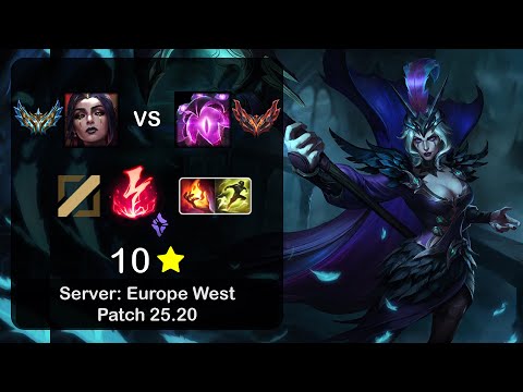 LeBlanc Mid vs Vel'Koz - EUW Challenger - Patch 25.20