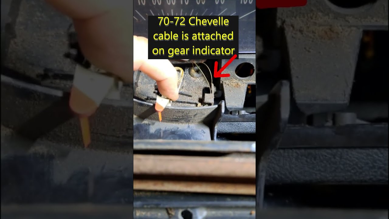 70-72 Chevelle Gear Indicator Cable