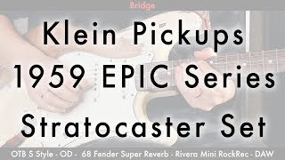 Video thumbnail for Owen Barry playing the Klein 1959 EPIC Series Pickups (w/ Marvel Drive, Fender Super Reverb) by Nils Bryant