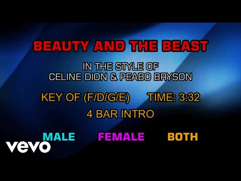 Celine Dion & Peabo Bryson - Beauty And The Beast (Karaoke)