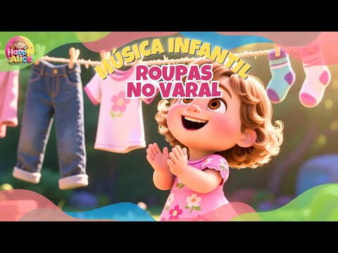 Happy Alice - MÚSICA INFANTIL - ROUPAS NO VARAL