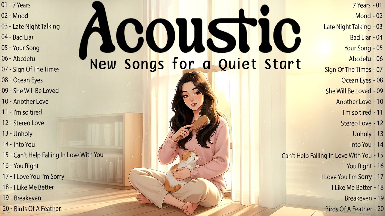 English Acoustic Songs with Lyrics 2026 for a Quiet Start ☀️ Daily Music 2026 New Songs Vibes