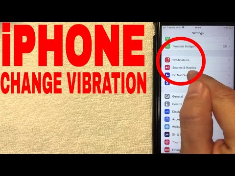 ✅  How To Change Vibration Settings For iPhone 🔴